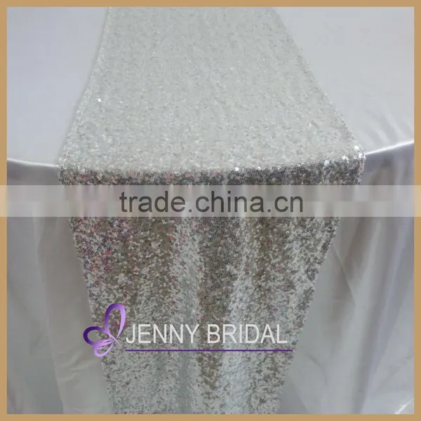 TR064#13 Beautiful Fuschia Color Glitter Sequin Table Runner photo-2