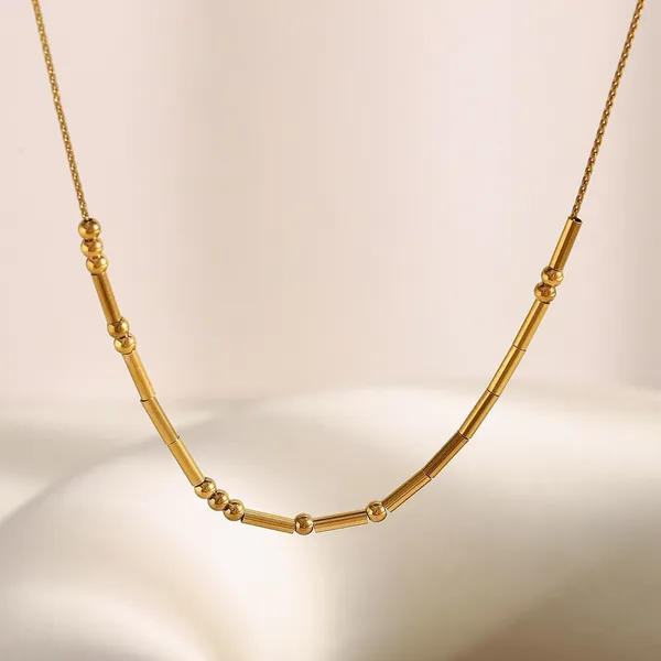18K Gold Plated Stainless Steel Necklace Wholesale for Boutique Stores and Online Retailers Bulk photo-5