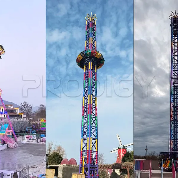Direct Manufacturer Customized Free Fall Drop Tower Ride Adult Kids Drop Tower for Fairground photo-5
