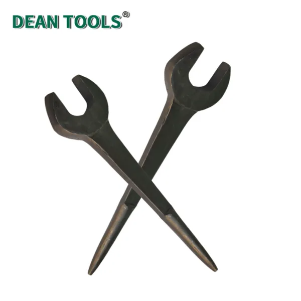 Construction Open End Wrench 22mm 45# Steel Rustproof for Industrial Use,Heavy Duty Crowbar Wrench Tool photo-4