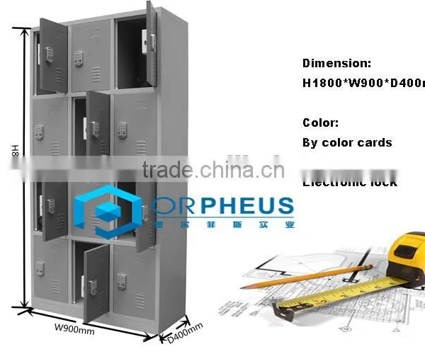 Steel Gym Locker Multi-colour Cabinet Steel Storage Locker 4 Erect Door Gym Locker For Sale photo-5