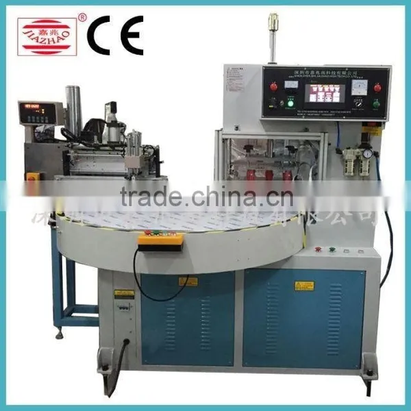 JiaZhao Brand JZ-10K-AYR High Frequency Slipeer Shoe Upper Making Machie With One Color Screen Printing Function photo-2