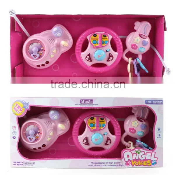 Eco-friendly Plastic Baby Toy Educational Car With Steering Wheel MT801039 photo-3