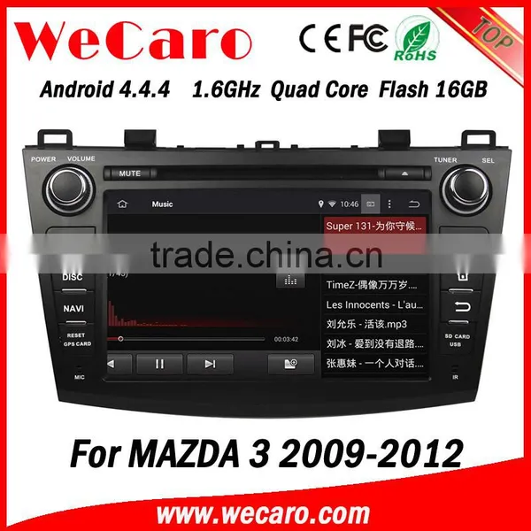 Wecaro in Dash Touch Screen Android 4.4.4 Car Radio Gps Dvd Player for Mazda 3 Factory Gps Navigation System 2009 2010 2011 2012 photo-5