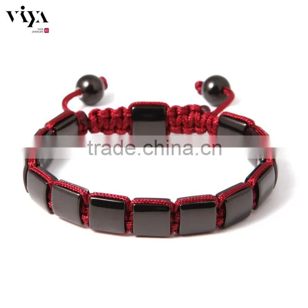 Viya Luxury Mens Bracelets With Charm Square Beads Chinese Knot photo-5