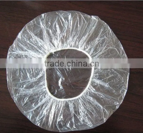 Disposable pe Hand Made Round Shower Cap photo-3