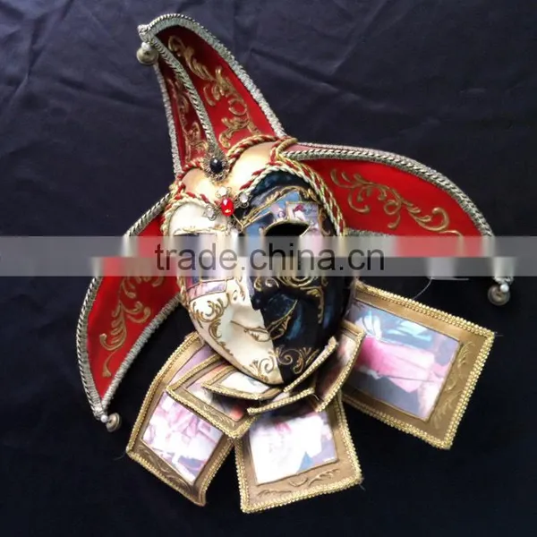 Factory Wholesale Purple Party Mask Delicate Venice Masquerade Mask Full Face Princess Beauty Black Party Mask photo-5