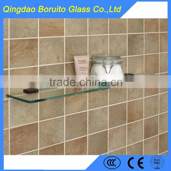 3-12mm Irregular Bathroom Corner Shelf Glass photo-5