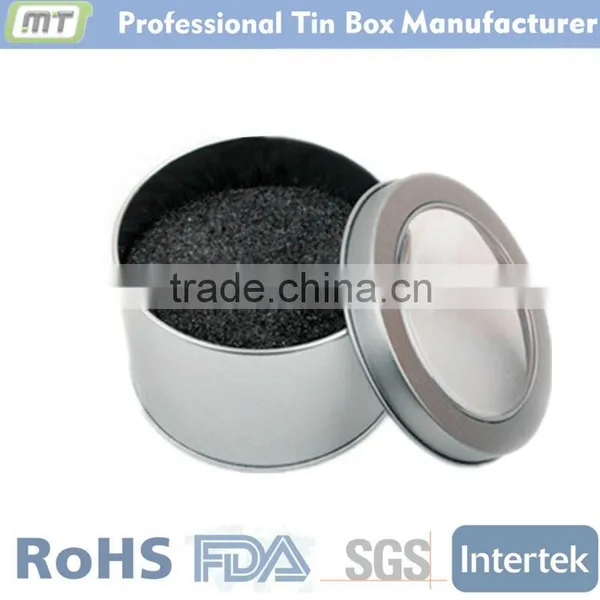 Small Metal Tin Box / Small Metal Box With Window Top photo-3