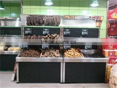 Supermarket Metal Fruit and Vegetable Display Shelf photo-4