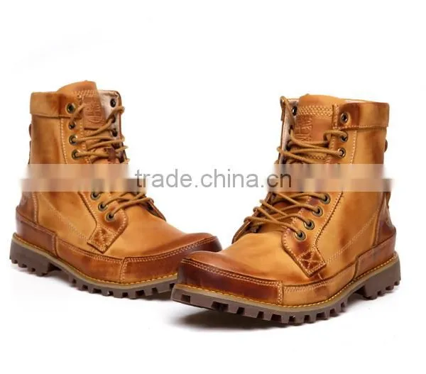 New Design High Cut Leather Men Shoes photo-6