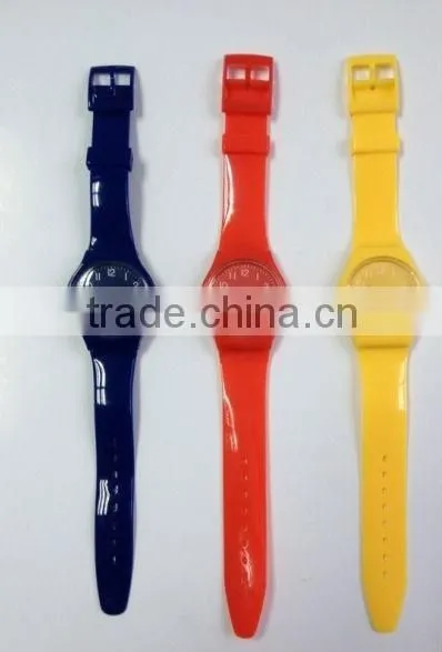 Most Fashion PVC Band Plastic Watch for Promotion Plastic Unisex Watch Custom Printed Strap Womens Full Printed Plastic Watch photo-4