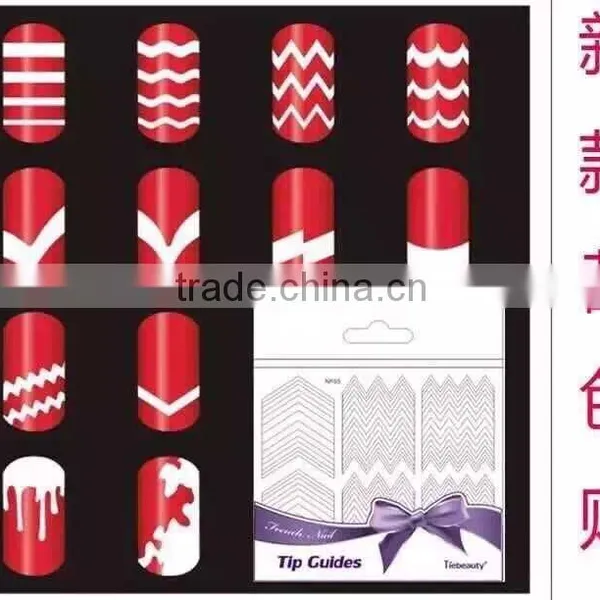 New Arrival Nail Art Sticker French Manicure Tips Guide 3D Nail Decoraions photo-2