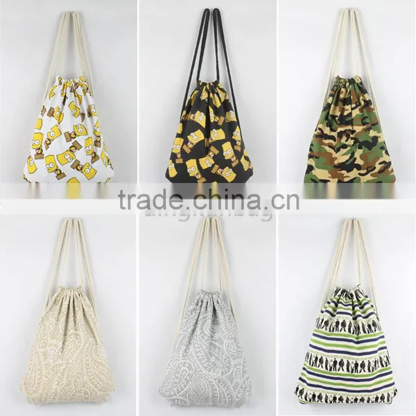 2015 Factory Wholesale pp Woven Promotional Drawstring Bag photo-4