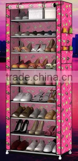 High Storage Sapce Saving Plastic Shoe Cabinet photo-2