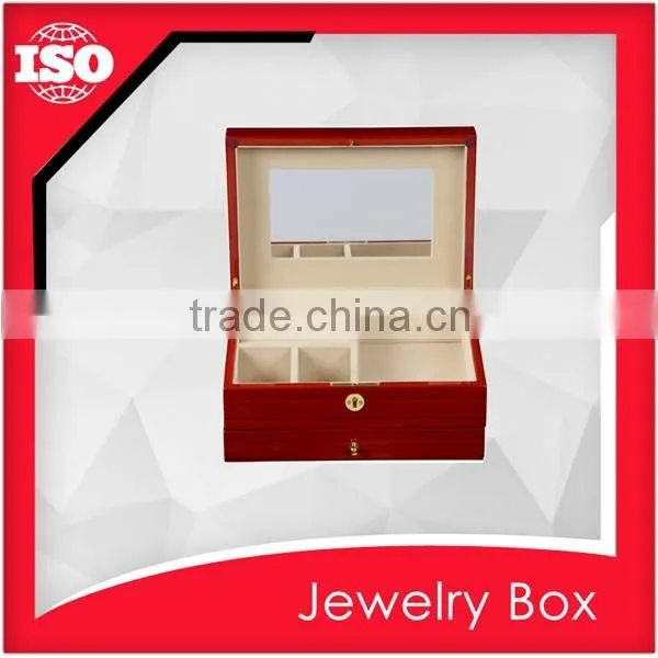 High-end Wooden Craft Packing Box With Mirror photo-4