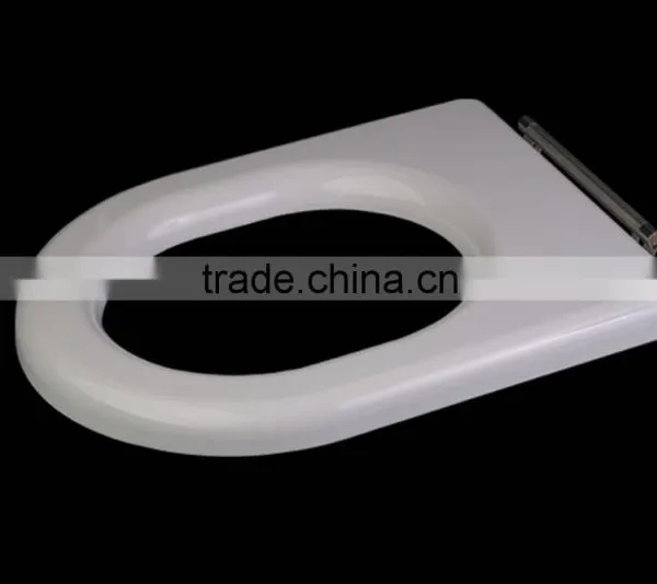 Ring Only Disabled Toilet Seat With S304 Stainless Steel Bar Hinge for Public Toilet photo-4