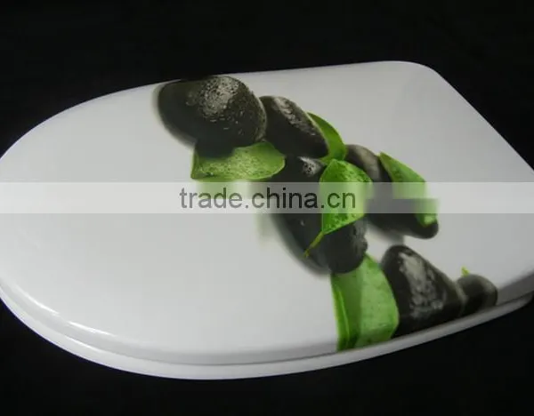 Decorative Toilet Seat Cover With Printing Beautiful Pattern photo-3