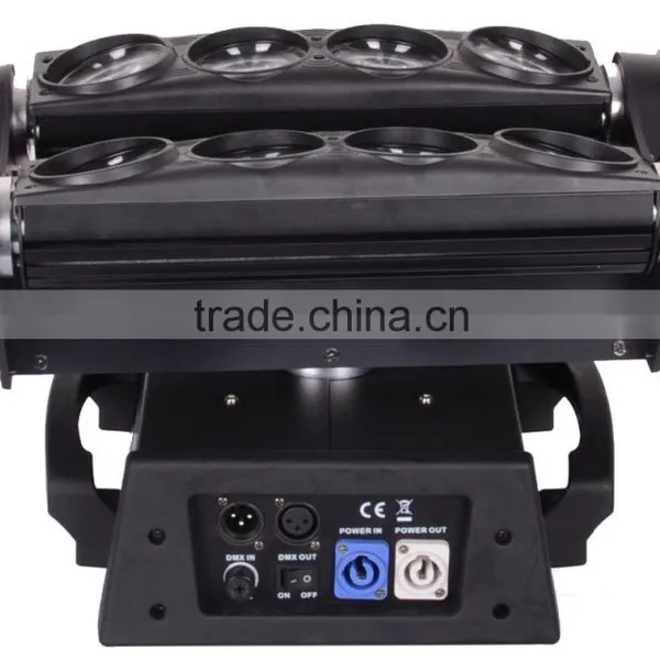 2016 Hot Selling Full Color 8x10w 80w RGBW 4IN1 Disco Stage Light Led Spider Beam Moving Head Light With Base photo-3