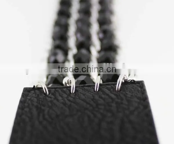 2015 Fashion Dress PU Belt With Hematite Plastic Beans Accessories in Yiwu photo-6