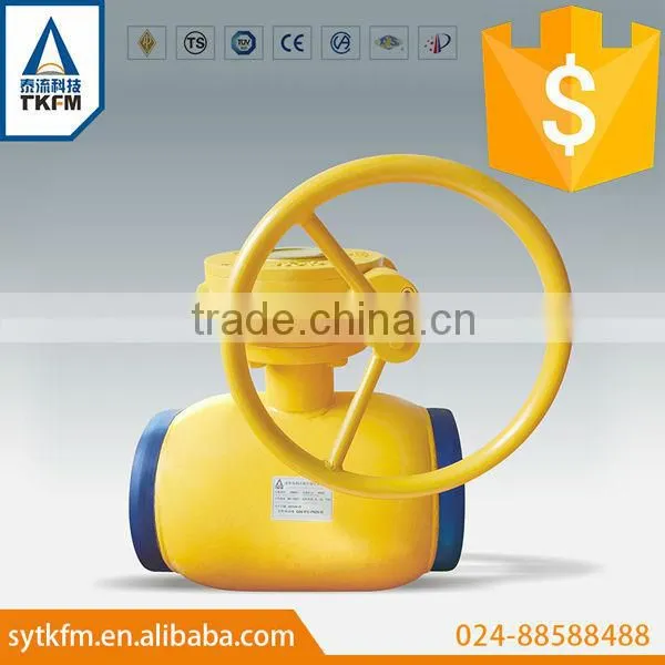 TKFM Hot Sale Low Pressure Pipeline Gas Shielded Welding Trunnion Ball Valve photo-4