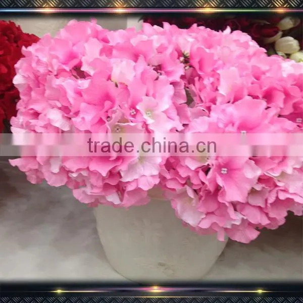 Cheap Price Silk Flower Red Hydrangea photo-2