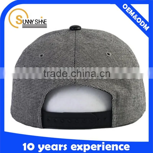 2015 New Fashion Custom Plain Short Brim Snapback Hat photo-5