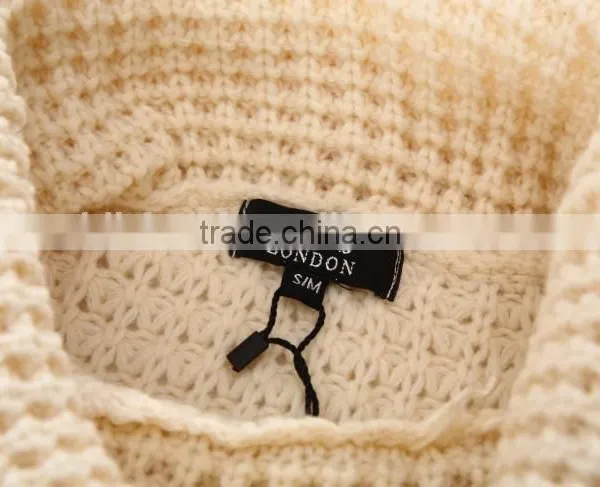 Fashion High Collar Pull Over Tops Sweater photo-4