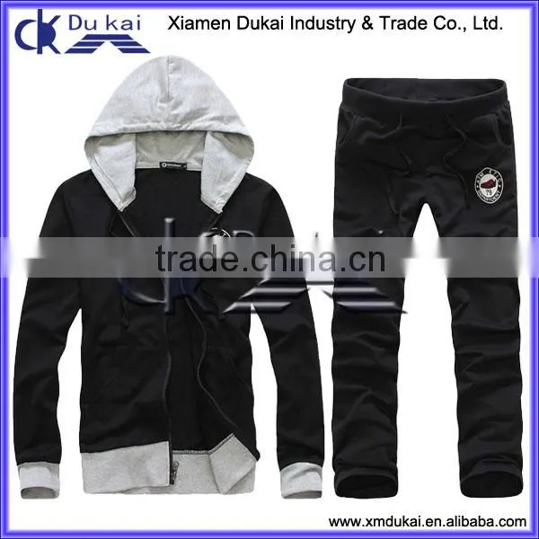 Men's Knit Tracksuit, Men's Knitted Sportswear, Men's Terry Hoodie and Pants Set photo-3
