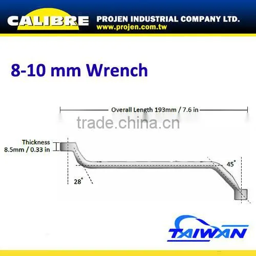 CALIBRE Brake Bleeder 6pt Deep Offset Box Wrench Set photo-2