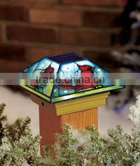Cardinal Solar Deck Light Copper Square Deck Post Fence Mount 4"x4" Yard Lamp