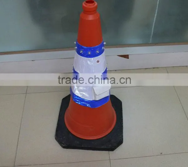 Rechargeable LED Light Traffic Cone Reflective Sleeve photo-2