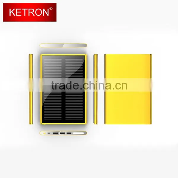 Advanced High Load Triple Usb Power Bank 20000mah Solar Charger