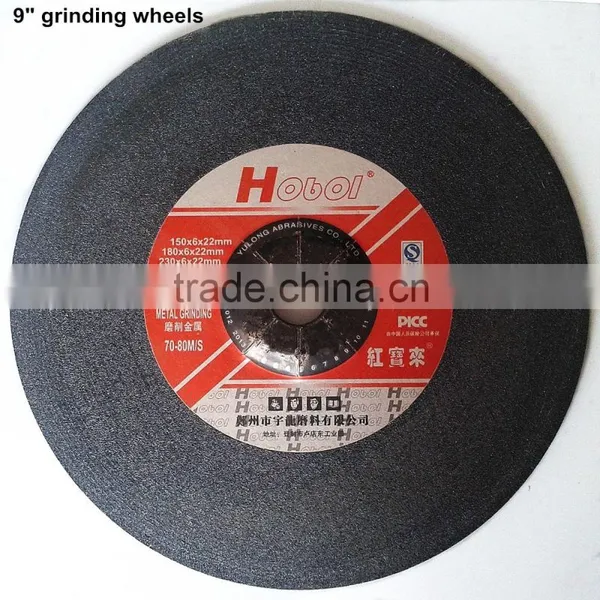 9 Inch 230x6x22.2mm Type 27 Depressed Metal Steel Rough Polishing Grinding Wheels