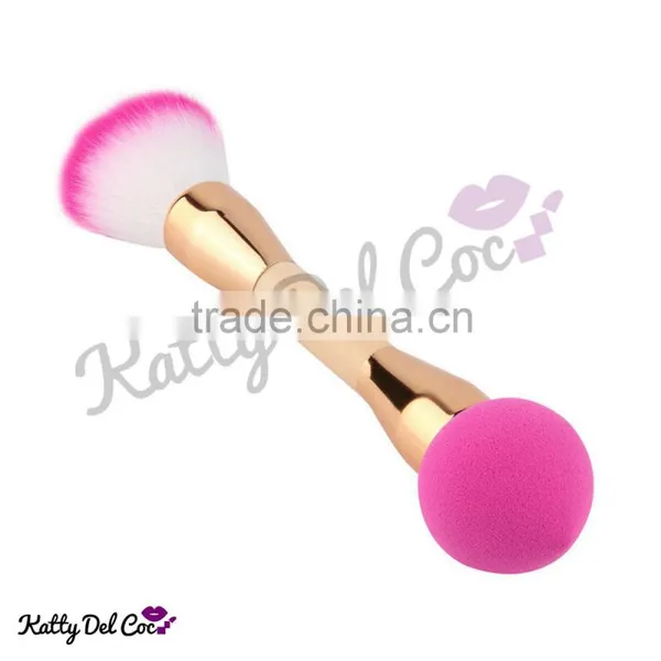 High Quality Custom Logo Makeup Brushes Cute Pink Double Side Use Supplier's Choice photo-4