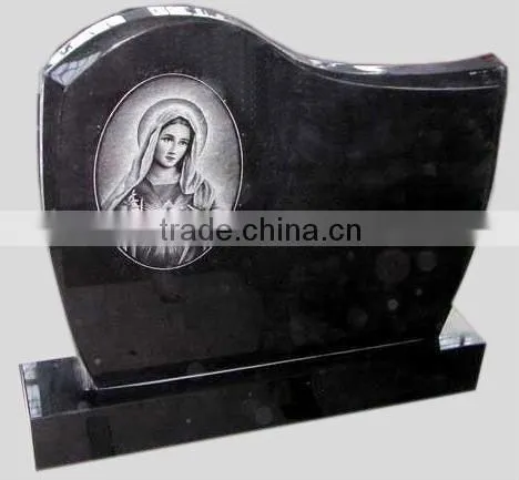 Gravestone Black Granite Stone Statue DSF-M008
