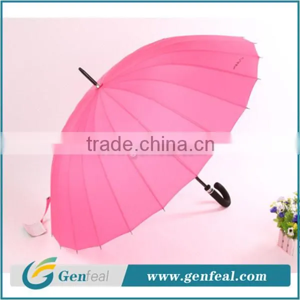 24k Ribs Standard Size Outdoor Promotional Straight Umbrellas for Rain Quality Choice