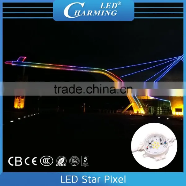 RGB SMD5050 Round Electronic Led Pixel Light for Bridge/building Decoration photo-2