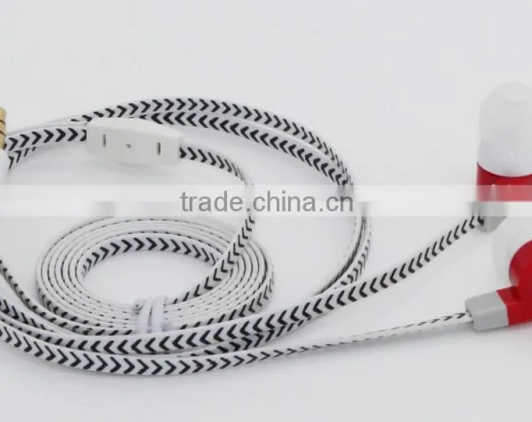 Printing Wire In-ear Earphone Colorful Cable Earphones for Laptop Computer photo-2