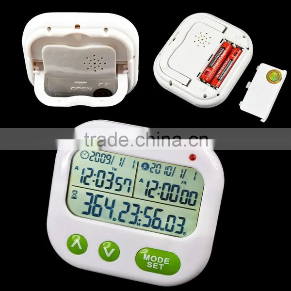 Digital Count Down Up Target Timer 1999 Days Alarm Clock photo-4