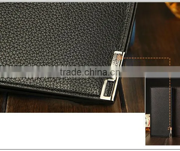 New Mens Leather Bifold Long Wallet Purse Clutch Handbag Credit Card Holder photo-4