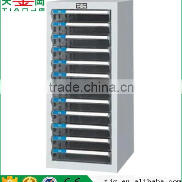 Taiwan Efficiency Plastic PS Transparent Drawer Steel Filing Cabinet Magazine Newspaper Document Cabinet TJG A4H-104 photo-6