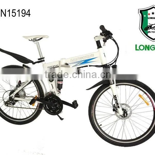 26" Folding Mountain E-bike With SR SUNTOUR Suspension Fork