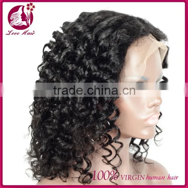 High Quality Human Hair Thin Skin Top Lace Wig 100% Human Hair Silk Top Full Lace Wigs Vietnamese Deep Curl Human Hair Wig photo-2