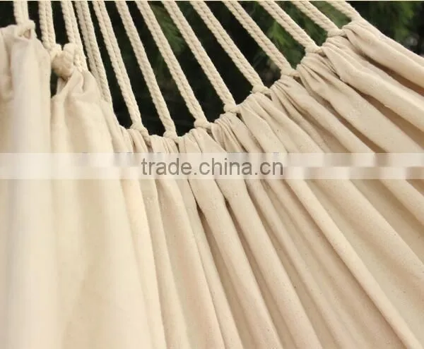 Wholesale Cheap Custom Linen Cotton Camping Outdoor Hammock With Macrame photo-6