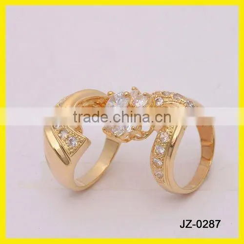 Lucky Stone Finger Gold Couple Ring Ring Design for Couples