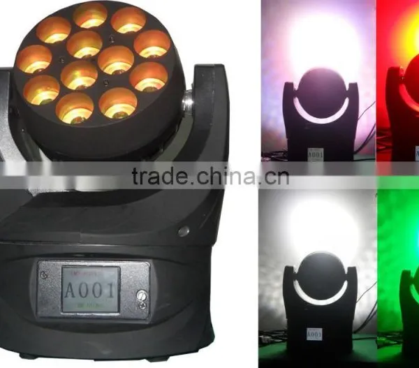 Newest 12x10w 4in1 Led Unlimited Rotation Moving Head Light photo-2