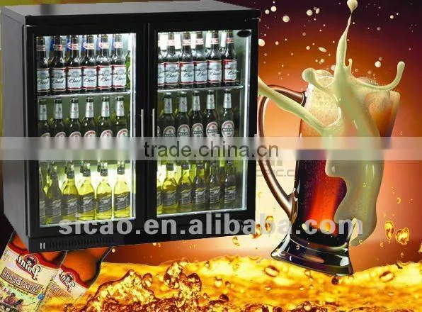 208L Two Glass Door Beverage Display Cooler for Beer photo-4