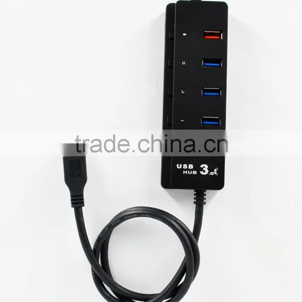 Prenium High-speed 5 Port Usb 3.0 Hub With Individual On/off Switches , 4 Port Usb 3.0 Hub +1 Quick Charging Port photo-5