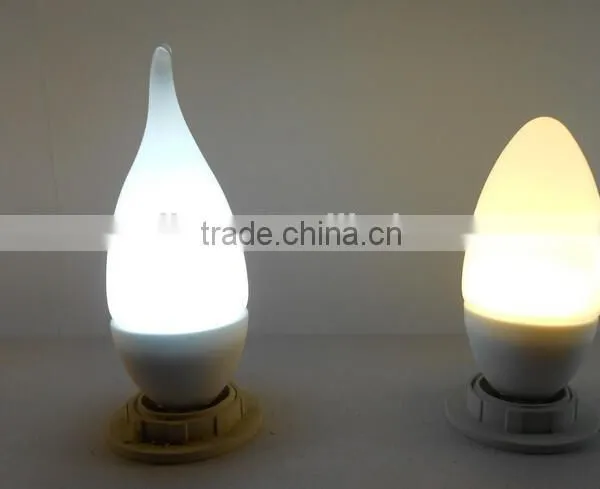 Aluminum Heat Sink E27/b22/e14 Led Candle Lighting 3w Led Candle Lamp E14 Dimmable photo-4